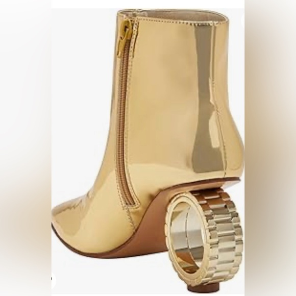 Katie Perry Linkys Golden Booties sz 5 1/2 - Picture 4 of 8